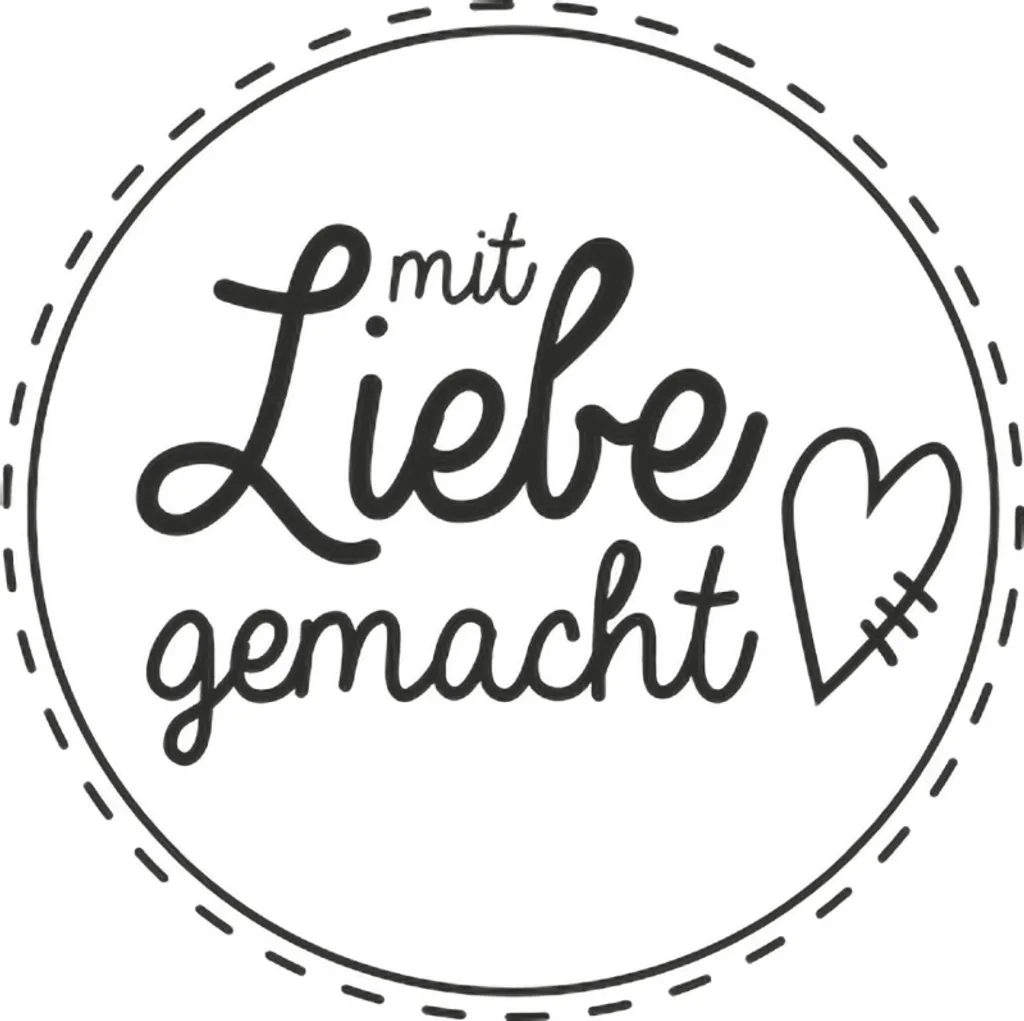 Heyda 211803002 Tampon fait avec amour en bois pour loisirs créatifs