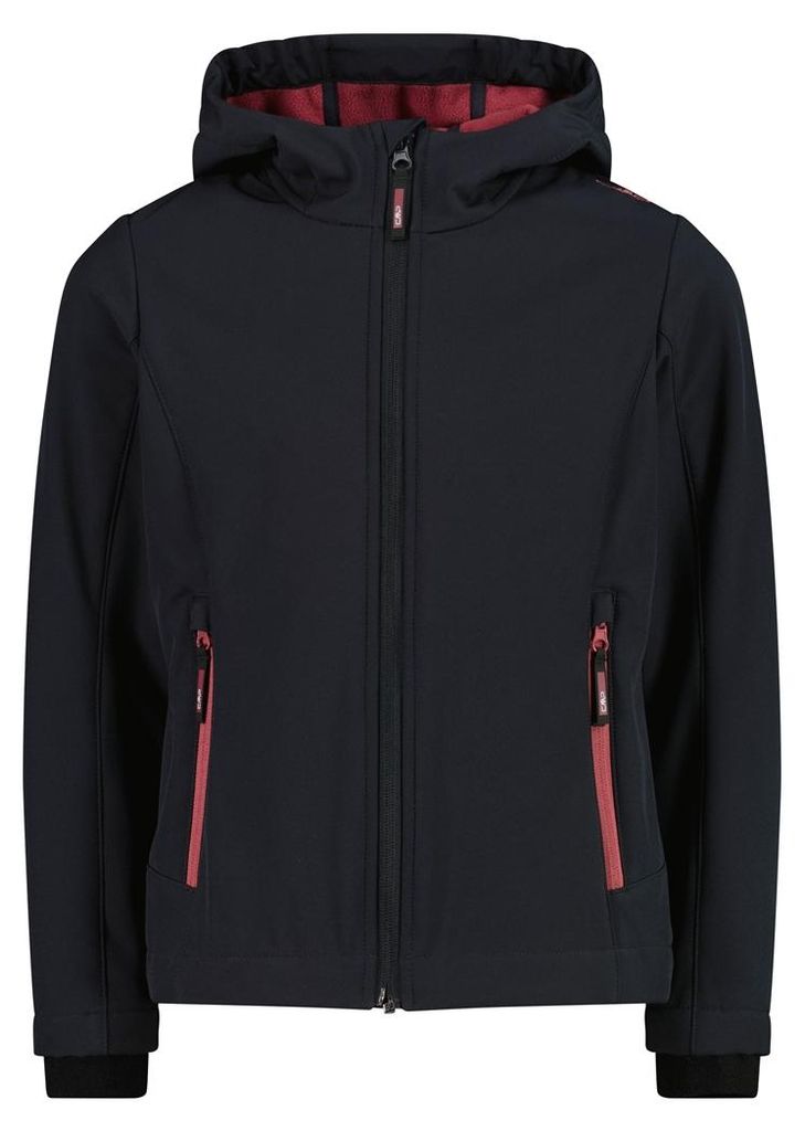 Cmp Kid G Jacket Fix Hood Antracite-Peony 164