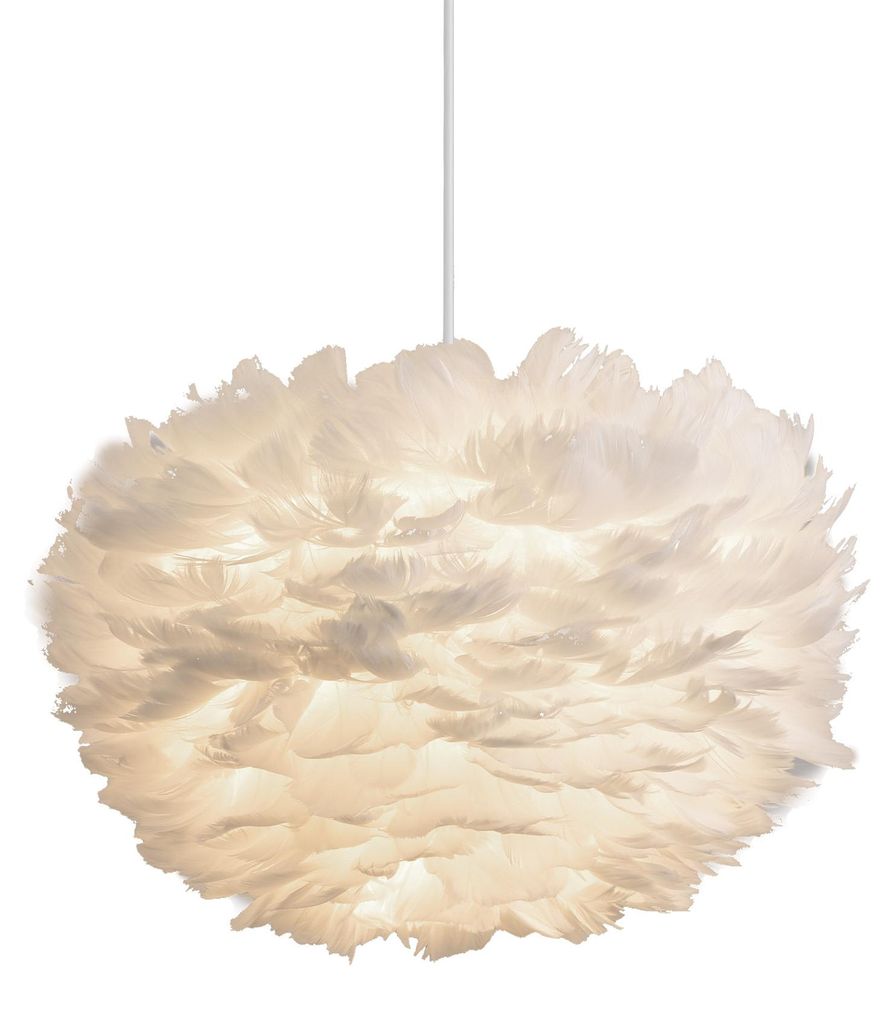 Feder Pendelleuchte Federkugel Ø40cm – Elegante Hängelampe Produktbild 