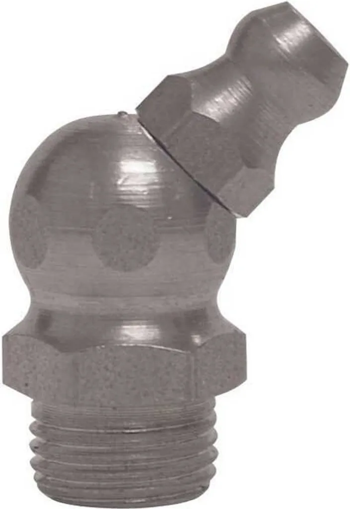 Umeta (r.m12x1.0 X L.22.5 X 14 ) Nipplo per grasso idraulico 45º 25 unità Argento Argento Taglia unica