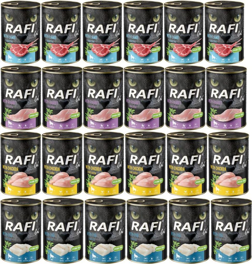 Dolina Noteci RAFI Cat Adult Sterilised Mix Smaków 24x400g Produktbild 