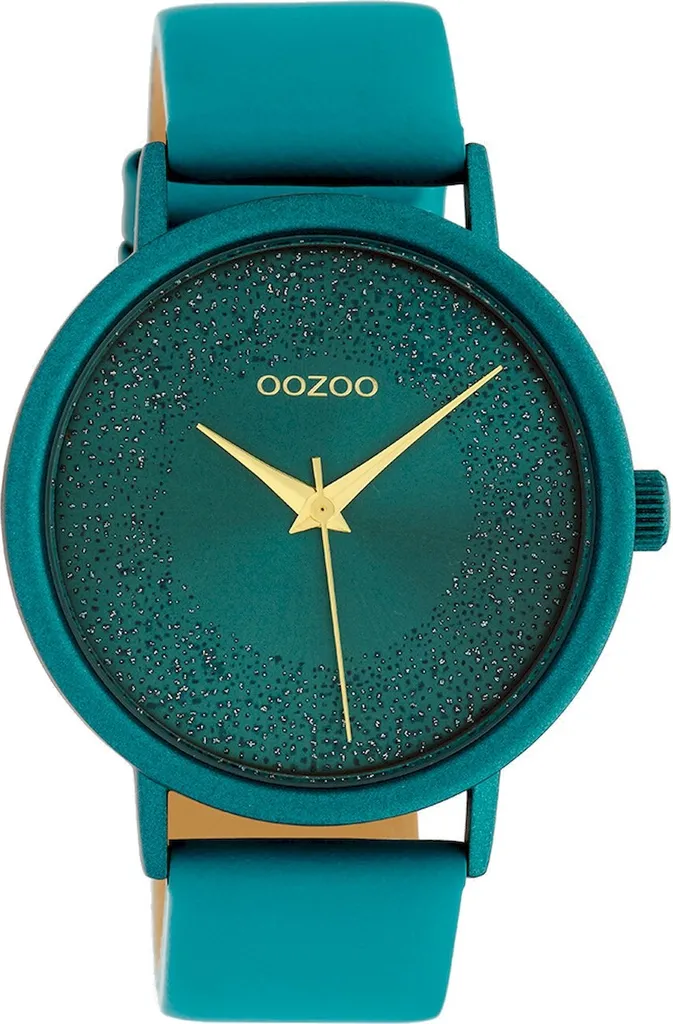 Montre Femme Oozoo C10581 Turquoise : Cadran Coloré et Boîtier Argenté