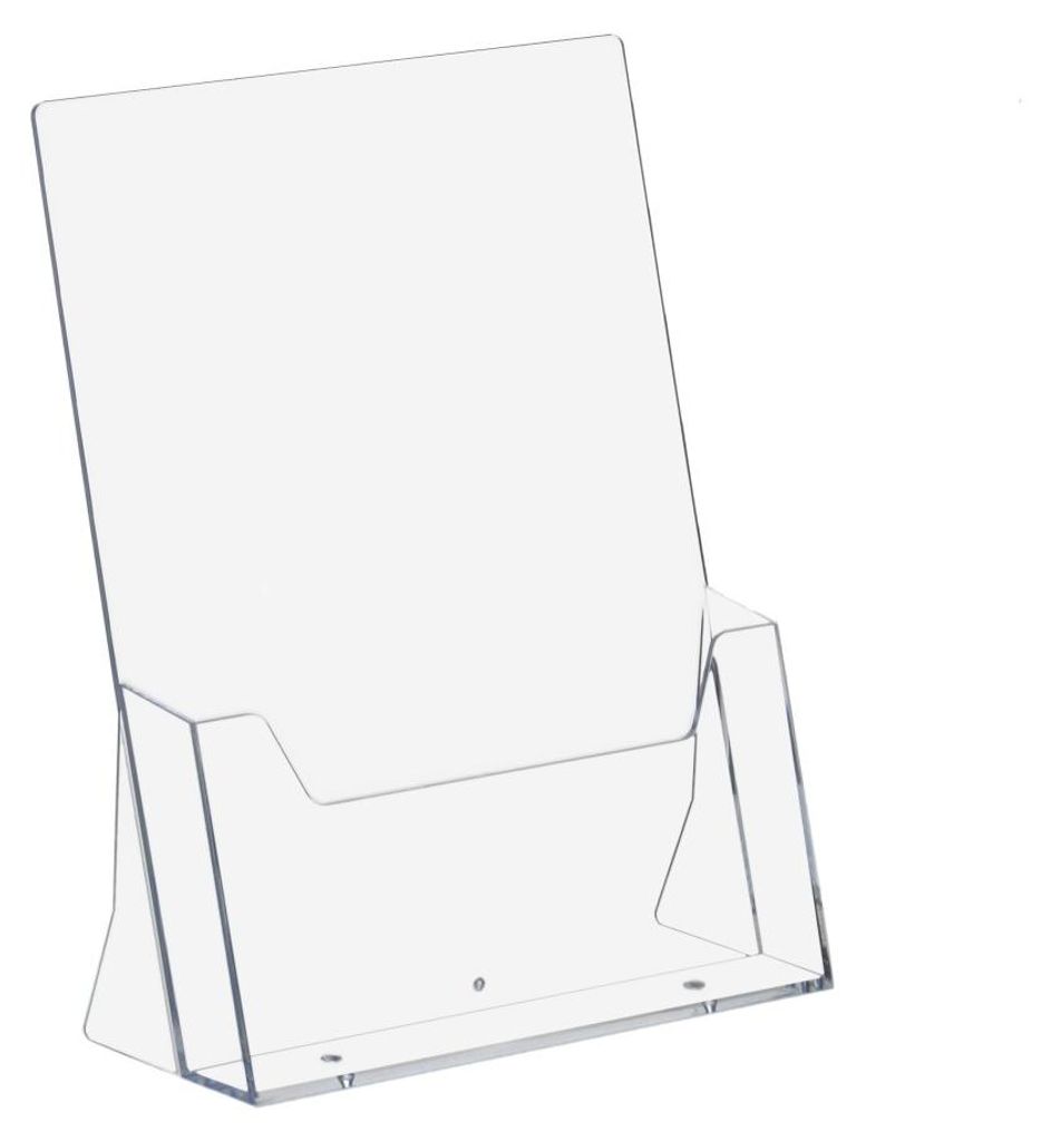 DIN A4 Prospektständer Hochformat Tischprospekthalter Flyerhalter Flyerständer transparent
