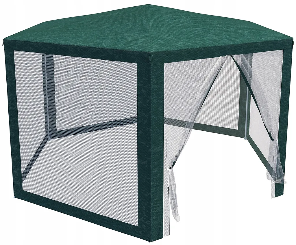 Tente de réception pour terrasse avec moustiquaire 6 parois Gazebo