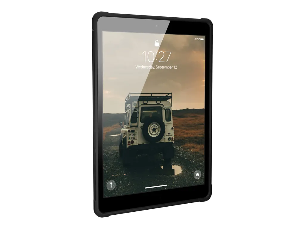 Coque iPad 10.2 UAG Metropolis avec Support Stylet - Noir Robuste