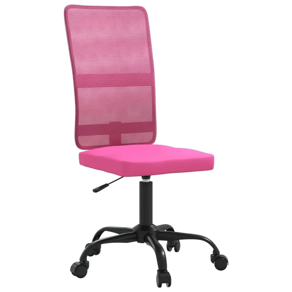 Chaise de bureau ergonomique rose pour le télétravail et l'étude