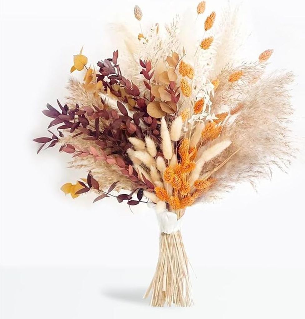 66-teiliger Trockenblumenstrauß, natürliche Trockenblumen, Produktbild 