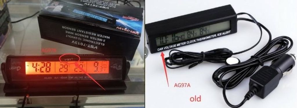 Apt Ag97B Teplomer Hodinový Voltmeter 3V1 Obrázok produktu 