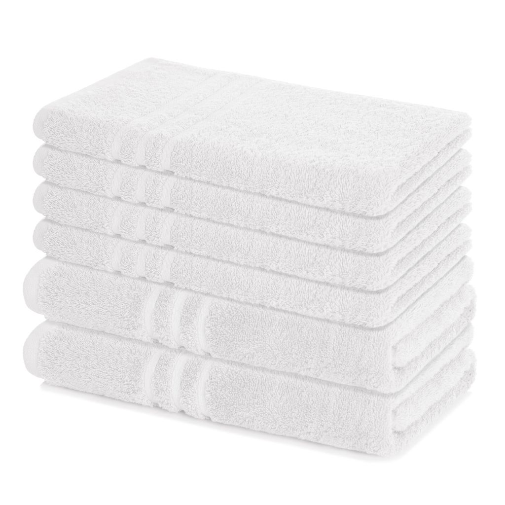 Lavea® 6-teiliges Handtuch Set Elena, 100% Baumwolle - 4x Produktbild 