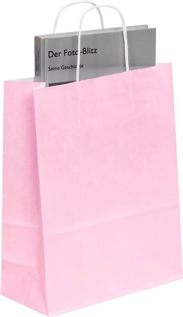 50 VP Papier-Tragetaschen Toptwist pink 24,0 x 31,0 cm