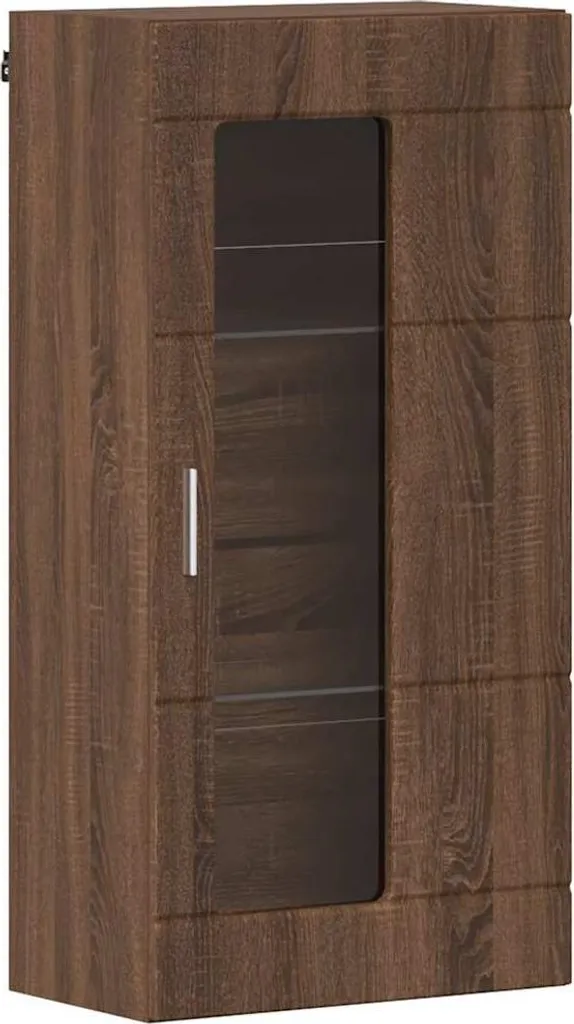 vidaXL Armadio in legno look rovere marrone 50 x 29 x 100 cm Materiale a base di legno