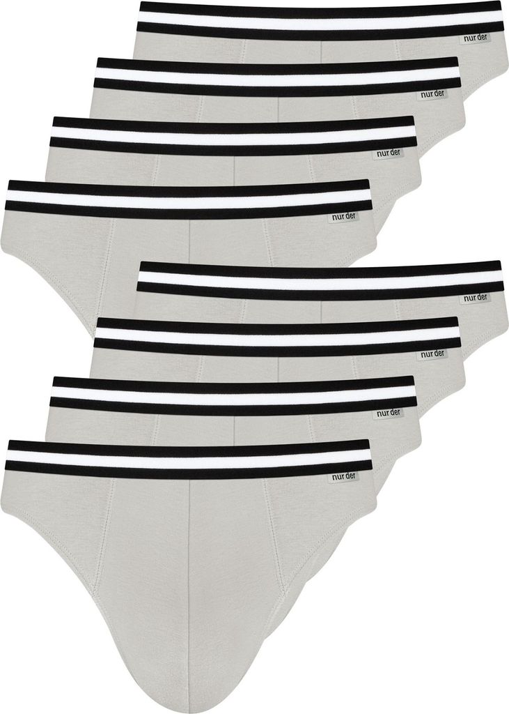 NUR DIE Herren Slip 8-Pack Baumwolle Stretch Unterhose - Produktbild 