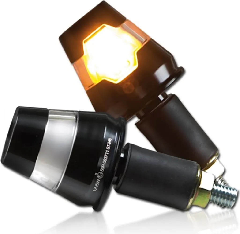 Terminali Universali Moto LED Conic Omologati 22mm-25mm