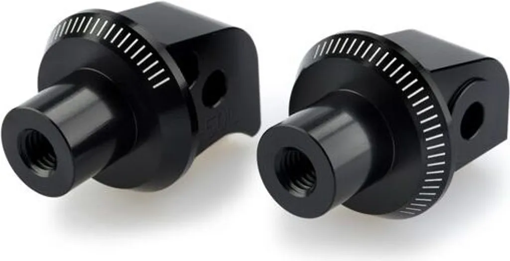 PUIG 9541N Repose-pieds Vintage Noir pour KYMCO AK550 Design Rétro