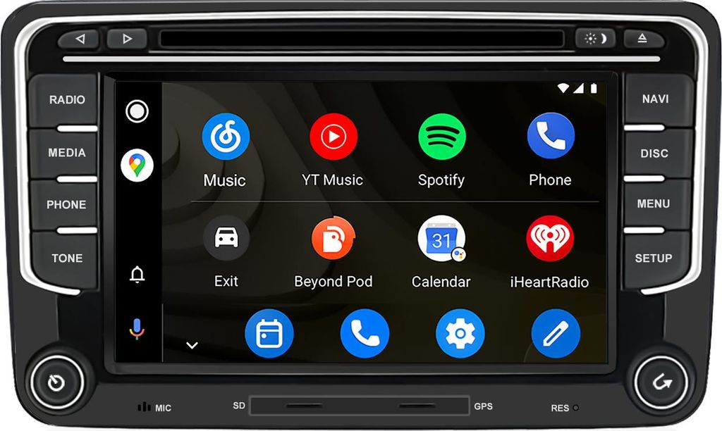 Autoradio Android da 7'' con 64 GB per VW Golf 5 6 Passat Immagine del prodotto 