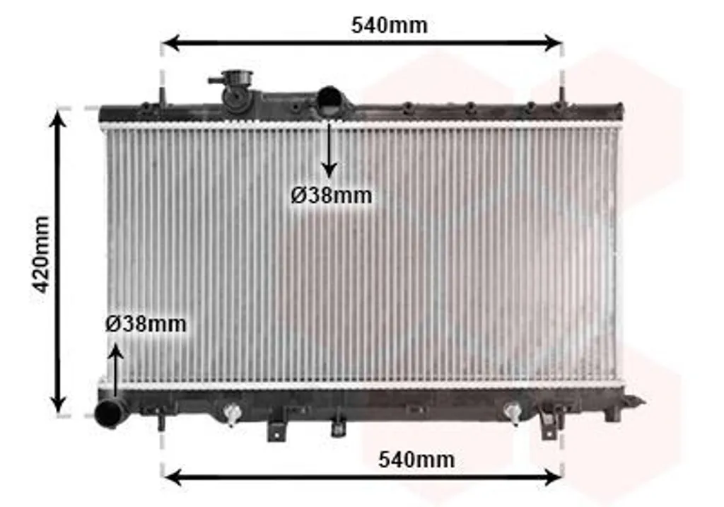Radiateur à Eau de Refroidissement pour Subaru Impreza et Outback BE BH