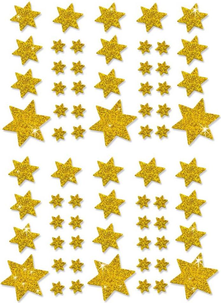 Oblique Unique 68 Sterne Sticker Aufkleber Glitzernd Produktbild 