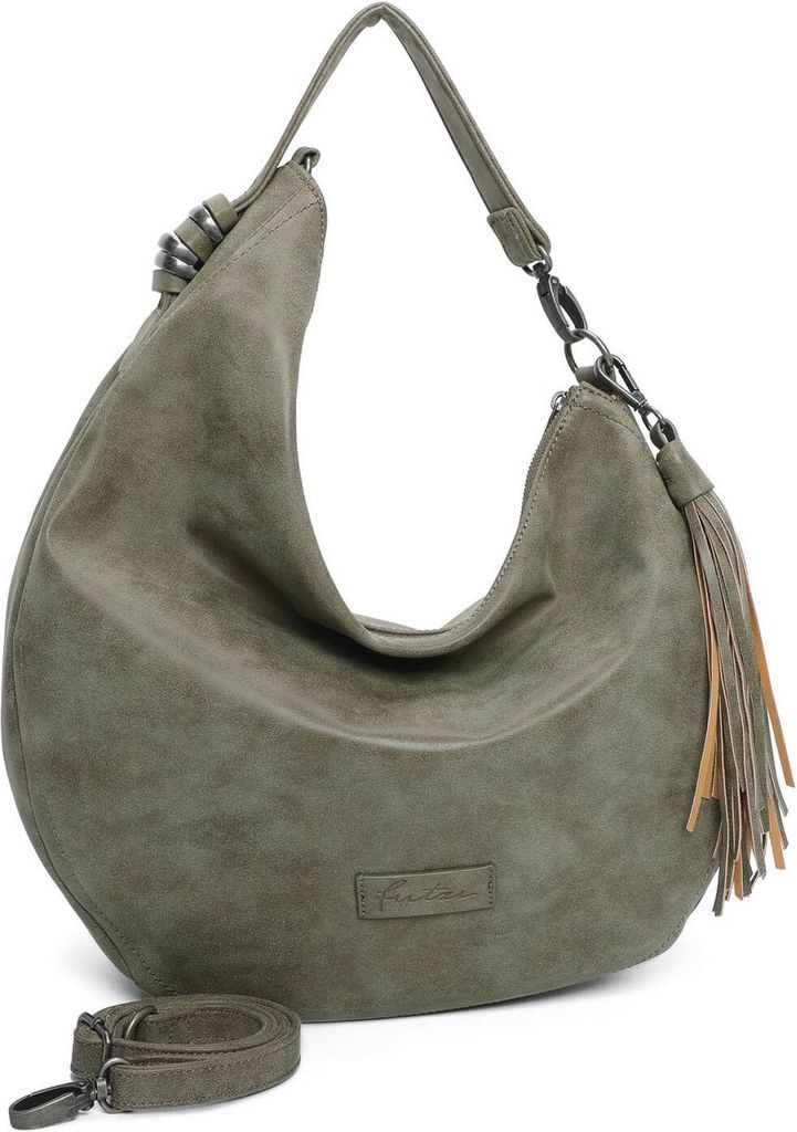Fritzi aus Preußen Umhängetasche Vintage Fritzi36 Hobo Bag Jungle grün