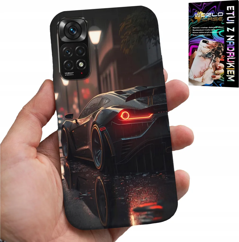 Custodia Fan Auto Sportiva Xiaomi Note 11 Pro - Vetro e Velocità