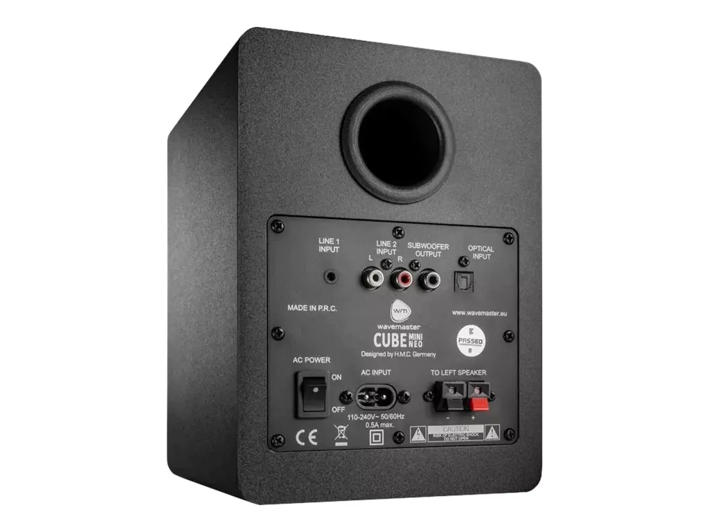 WAVEMASTER CUBE MINI NEO Noir : Enceintes Bibliothèque Bluetooth 2.0 - 12