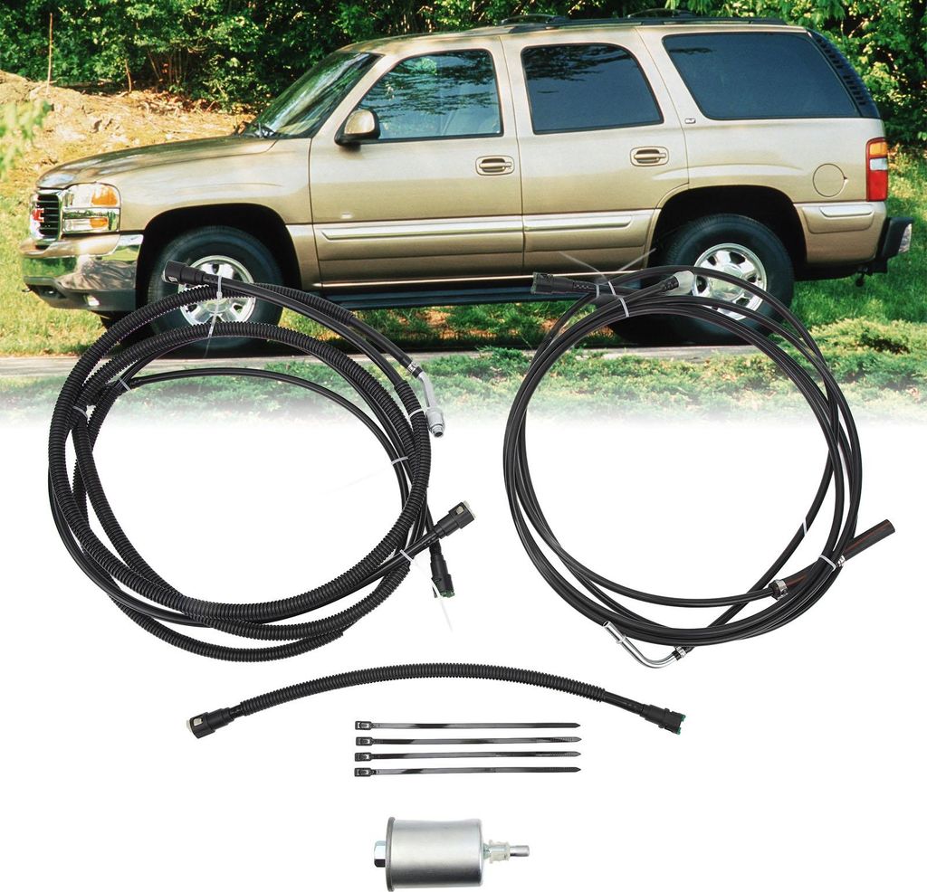Kraftstoffleitungssatz FL FG0810 Nylon-Flexleitungen mit Filterersatz für YUKON TAHOE SUBURBAN 5.3L 2002 bis 2004