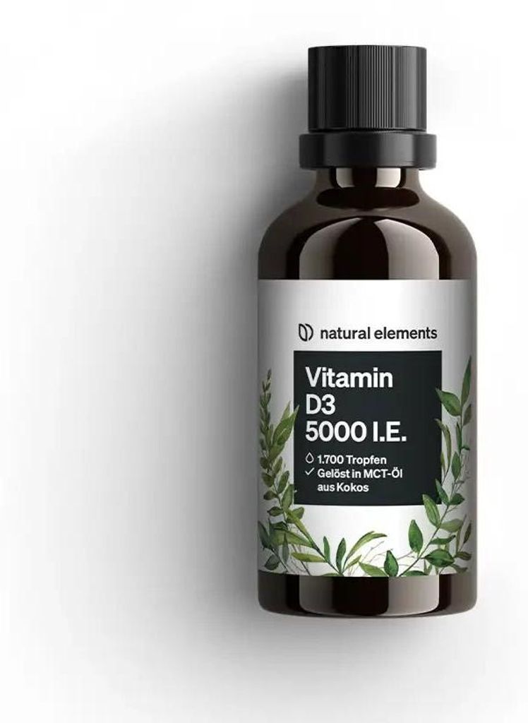 Vitamin D3 5000 I.E. Tropfen - 50 ml_für 12 Monate / none Produktbild 