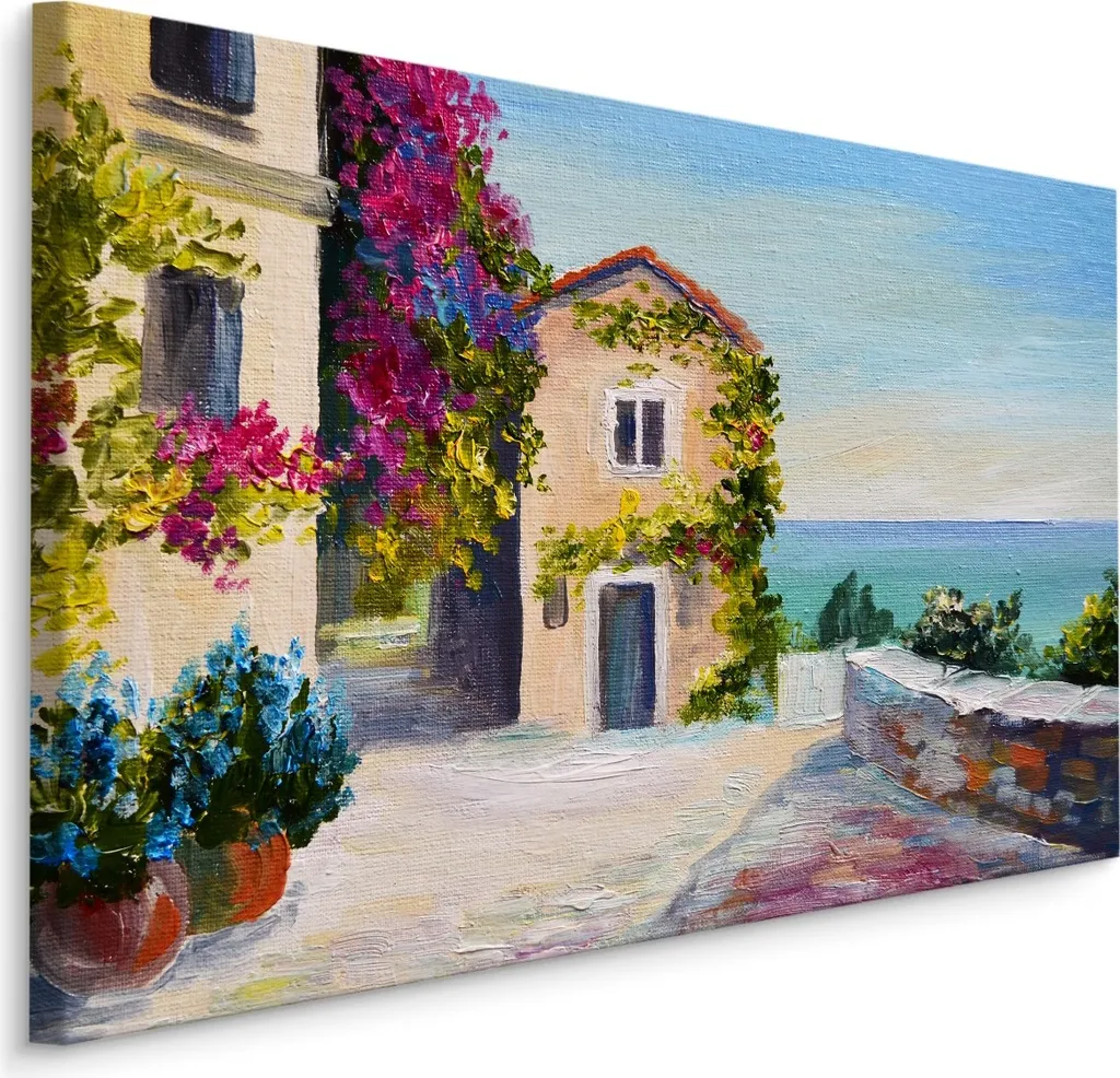 Decorazione Parete XXL 100x70 cm - Carta Parati Tela Arte Urbana e Mare