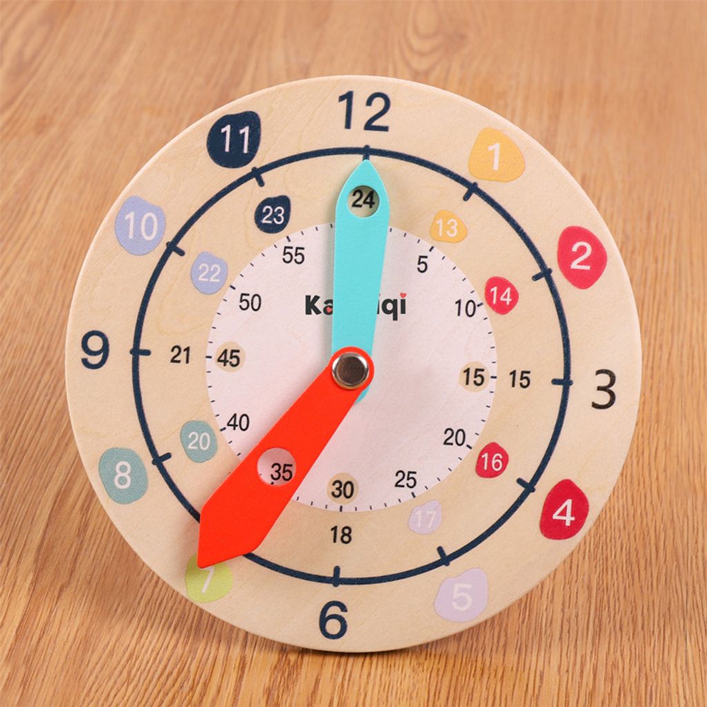 360Home Kinderspielhaus Holzspielzeug Digitaluhr