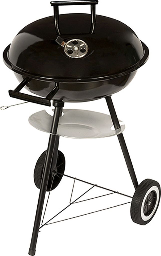 Holzkohle Kesselgrill mit Regal Räder Deckel Produktbild 