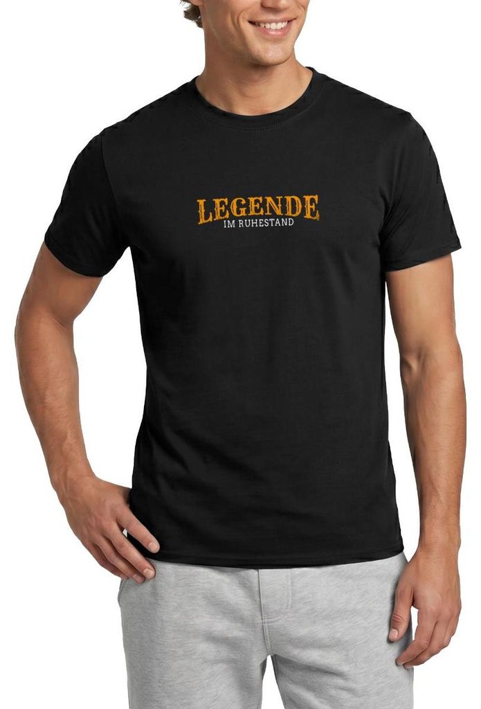 Spreadshirt Legende Im Ruhestand Männer T-Shirt, 4XL, Schwarz