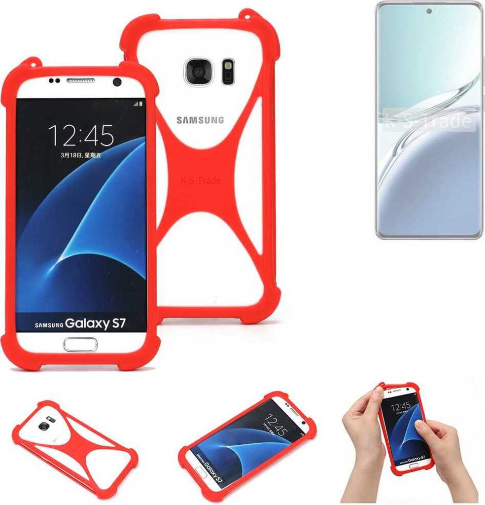 K-S-Trade Handy-Hülle kompatibel mit Oppo F27 Pro+ Schutz-Hülle Bumper Silikon Schutz Hülle Cover Case Silikoncase Silikonbumper TPU Softcase