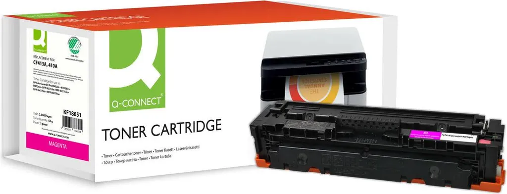 Toner Magenta Q-Connect KF18651 per HP M452/M477 - Alta Resa 2300 Pagine