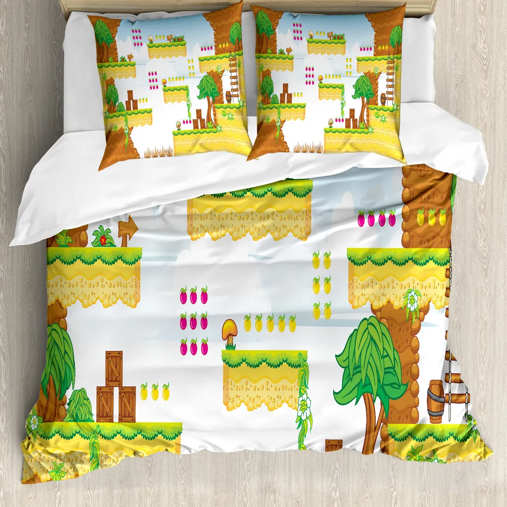 Set Letto ABAKUHAUS Videogiochi Retro: Copripiumino Moderno 155x220