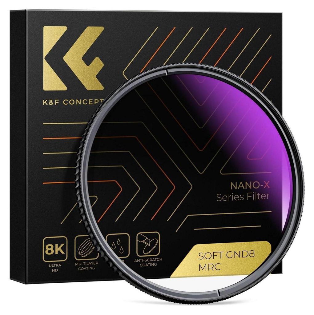 77mm Nano-X Soft GND8 Filtre dégradé de gris ND0,9 en verre Image du produit 