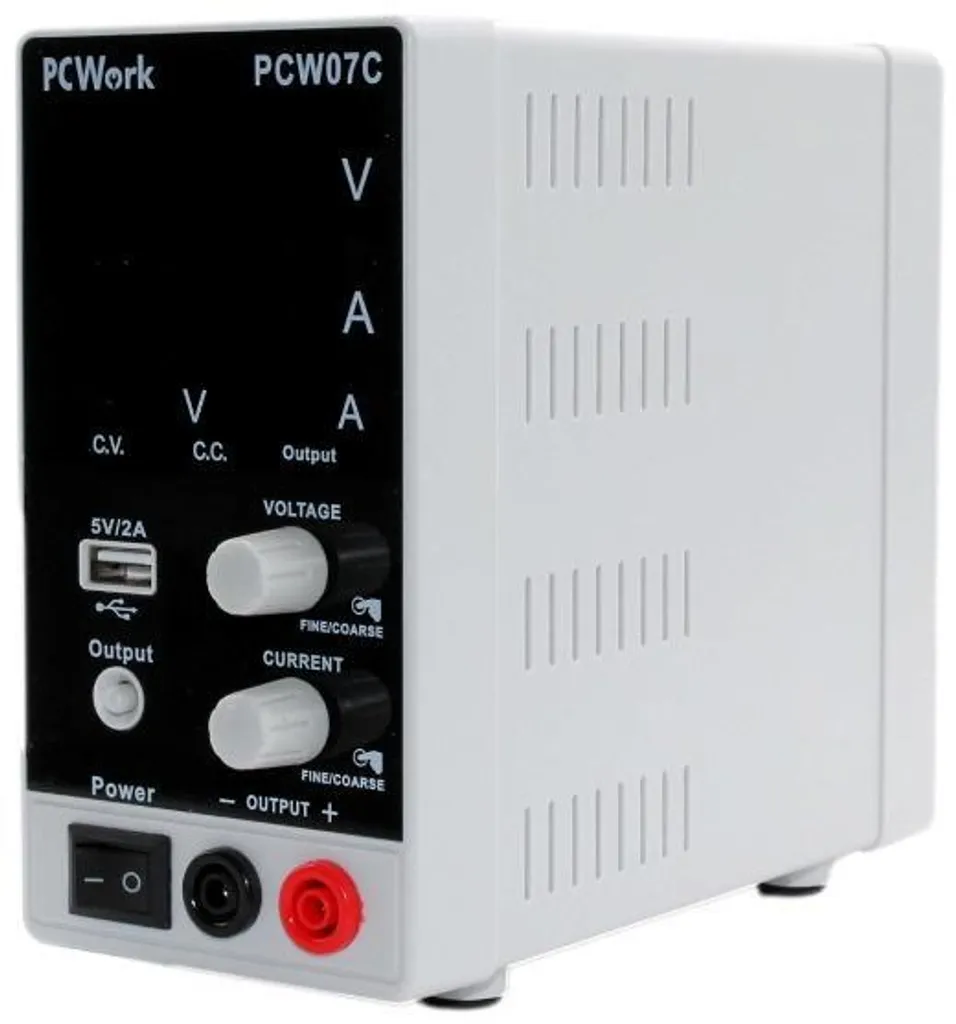 PCWork PCW07C Alimentation de Laboratoire Réglable 0-30V 5A avec USB