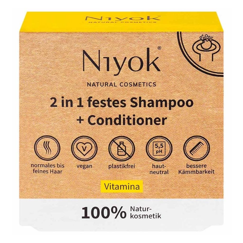 2in1 shampooing+conditionneur solide - Vitamina 80g Image du produit 