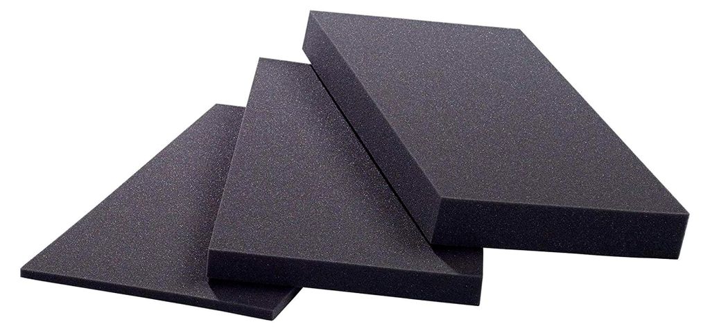 - Schaumstoffplatte - Schaumstoff Matte RG 27/50 sehr fest 202x122x4cm - Polsterschaumstoff - Funktionsschaum für Sitzkissen Rückenkissen Sitzbä...