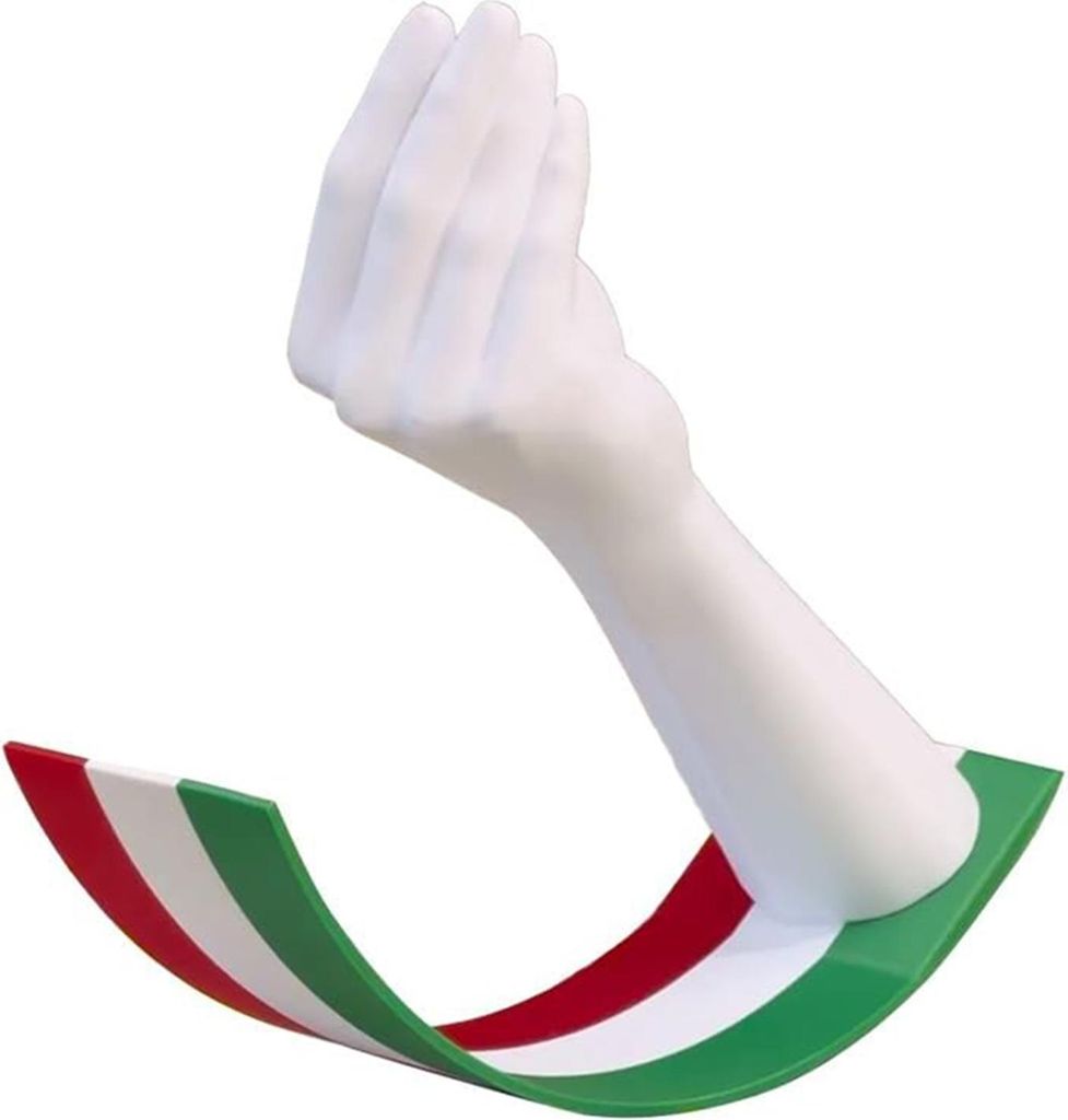 Schwingende italienische Handgestenfigur, 3D-gedruckte Schaukelgestenstatue, Skulptur, Schaukel-Schreibtischspielzeug, Home-Office-Desktop-Dekorati...