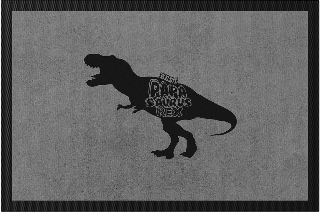 Best Papa-Saurus-Rex Fußmatte T-Rex Geschenkidee Für Besten Papa der Welt Dinosaurier Lustig