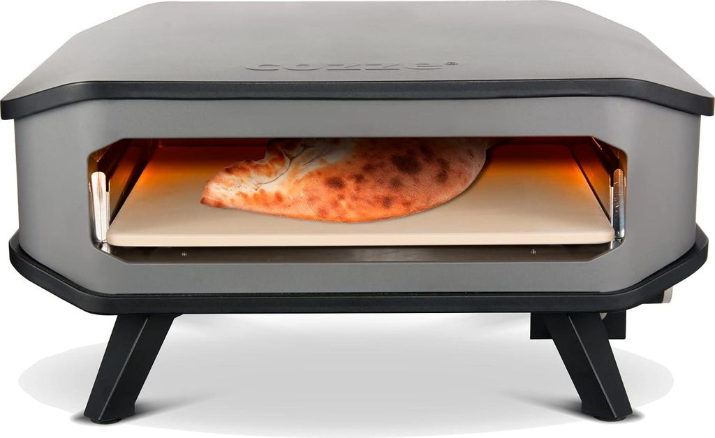 17 Zoll Gas-Pizzaofen mit Pizzastein - Ideal für Terrasse, Balkon und Garten