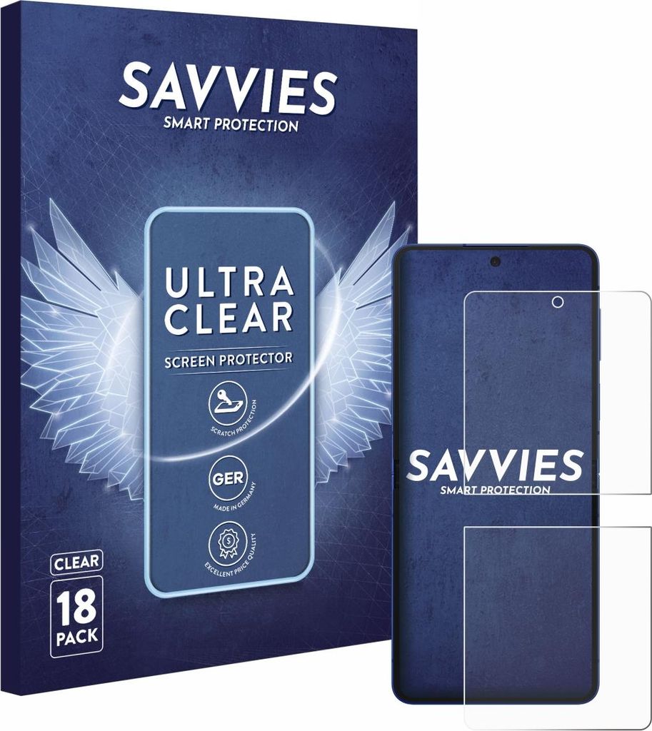 18x Für Samsung Galaxy Z Flip 7 Schutzfolie Savvies Displayschutz Display Schutz Folie Klar Transparent