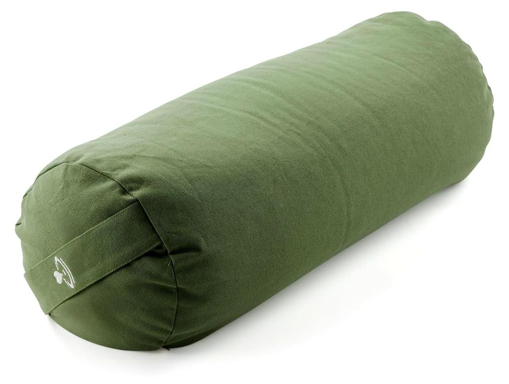 Buchweizen Bolster Kissen | Ergonomisches Yoga- und Meditationskissen | Abnehmbarer Bezug und natürliche Füllung | Geeignet für Entspannung und ...