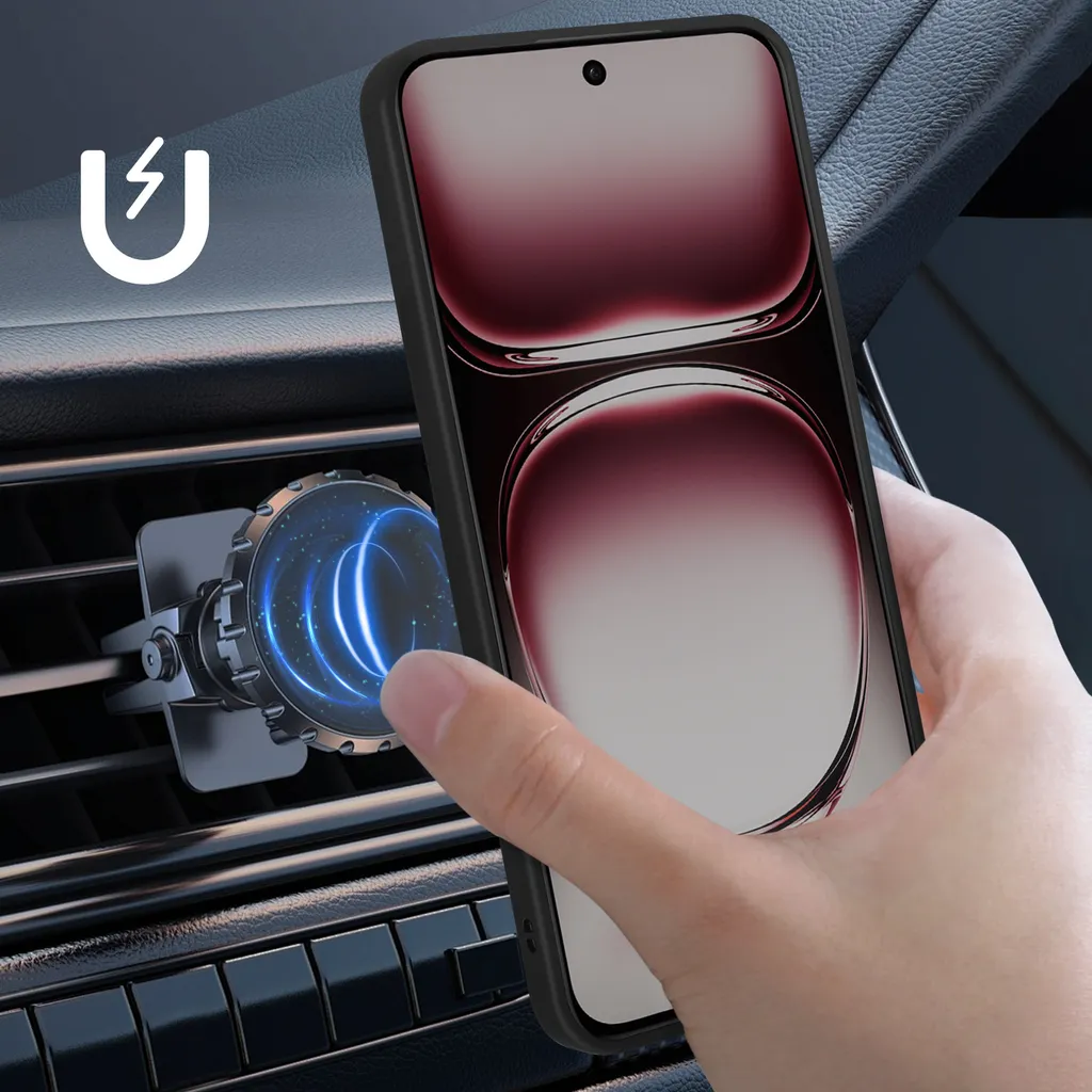 Custodia Trasparente Con Anello Magnetico Per Oppo Reno 12 Pro – Silicone Antiurto, Supporto 360° E Compatibilità Magnetica