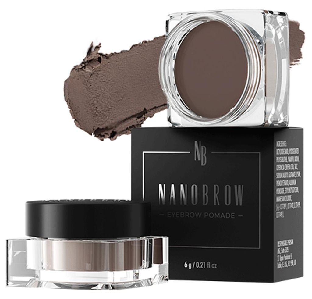 NanoBrow - Eyebrow Pomade - Dark Brown - 6 gr Productafbeelding 