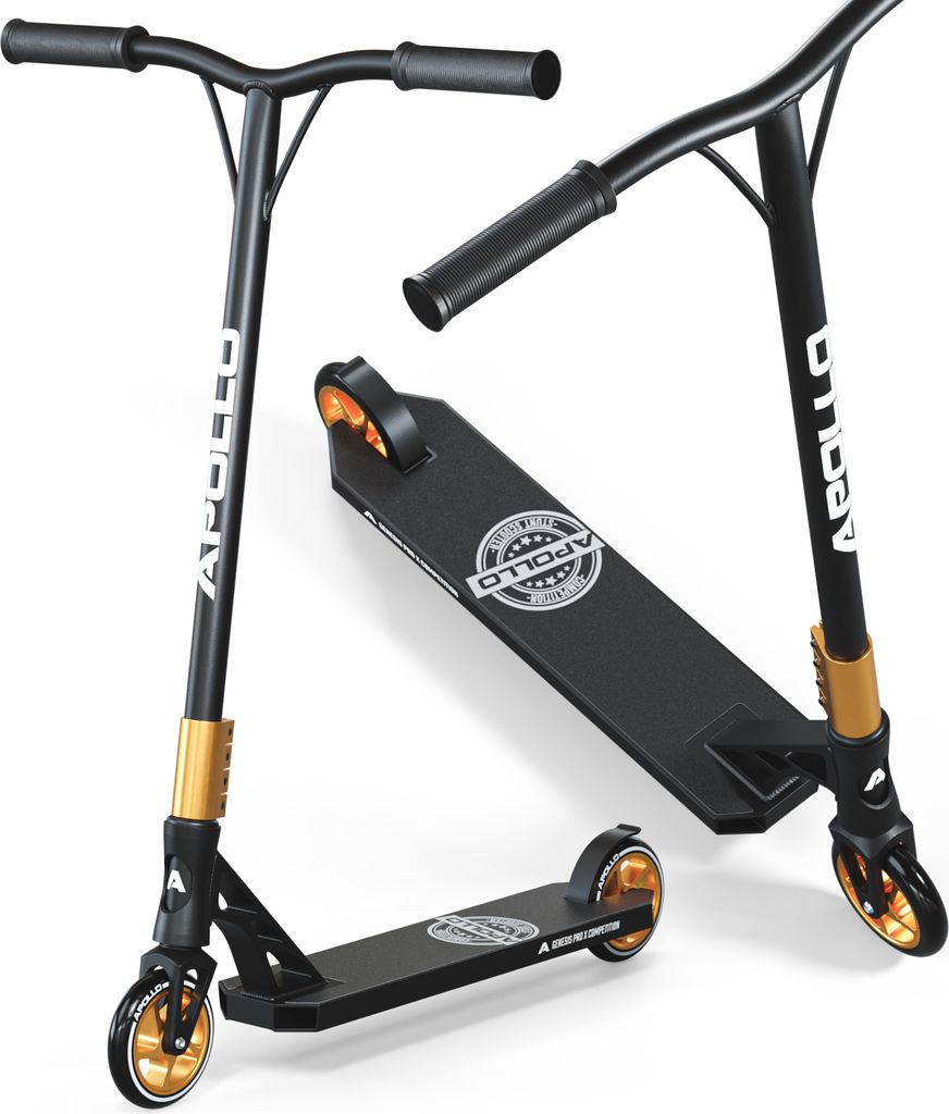 Apollo Stunt Scooter - Genesis Pro X Competition | High End Stuntscooter, ABEC 9 Kugellagern | Trick Roller mit 120mm Wheels und Alu Core | Stunt S...