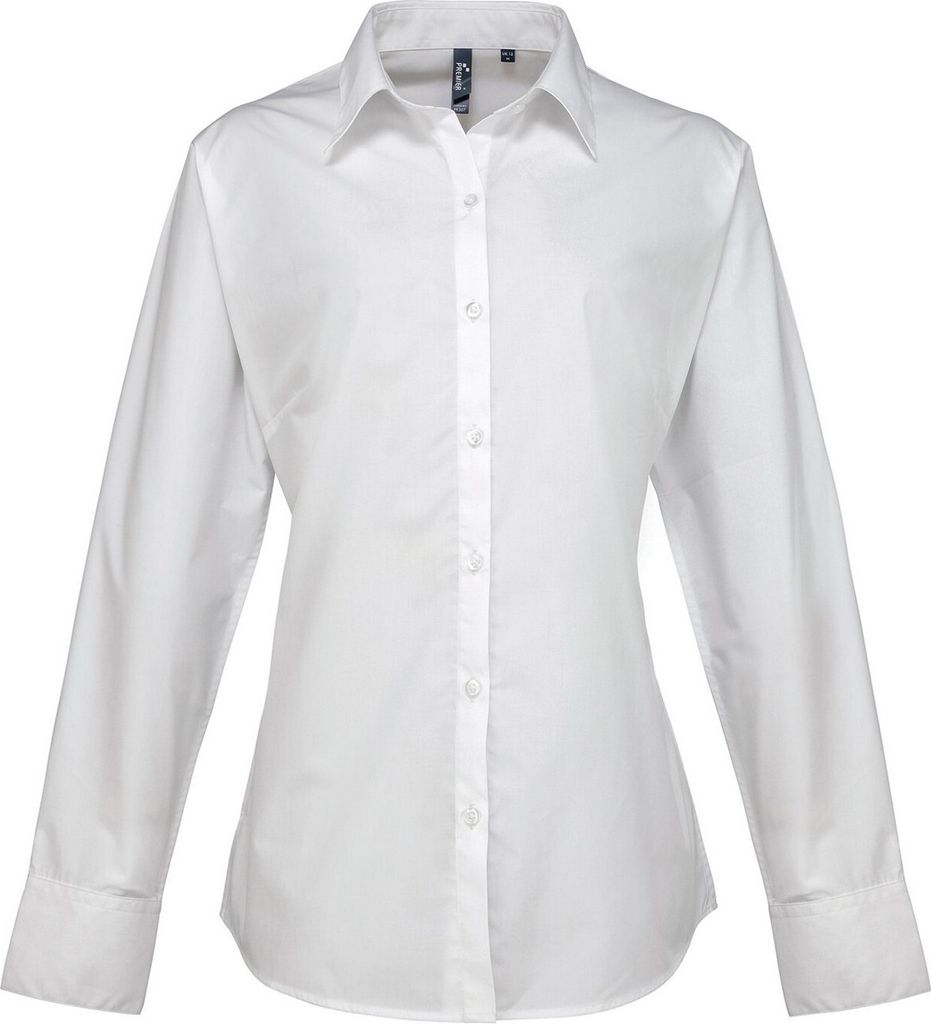 Premier - "Supreme" Formelles Hemd für Damen Langärmlig PC7268 (38 DE) (Weiß)