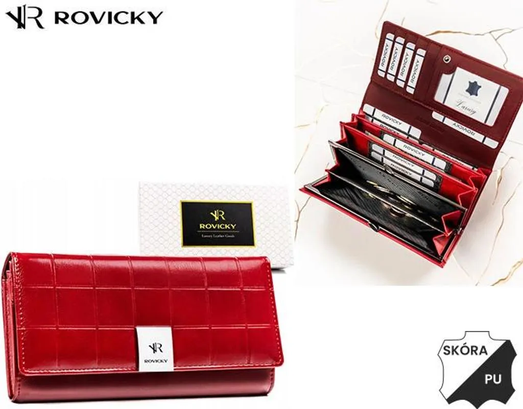 Portafoglio Nero RPX-24A-3-7974 | Design Essenziale in Finto Cuoio