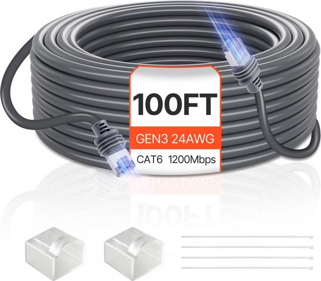 Starlink Standardkabel Gen 3 - Satelliten-V3-Verlängerungskabel 30m - 24AWG Kabelverlängerung