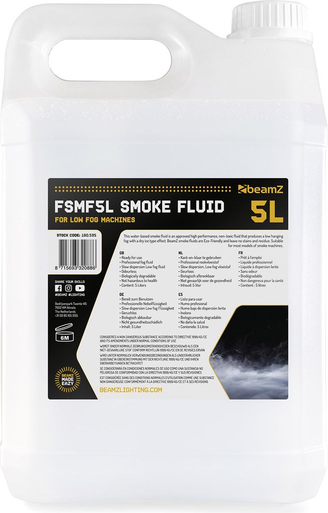 beamZ FSMF5L Smokefluid 5L Bodennebel Produktbild 
