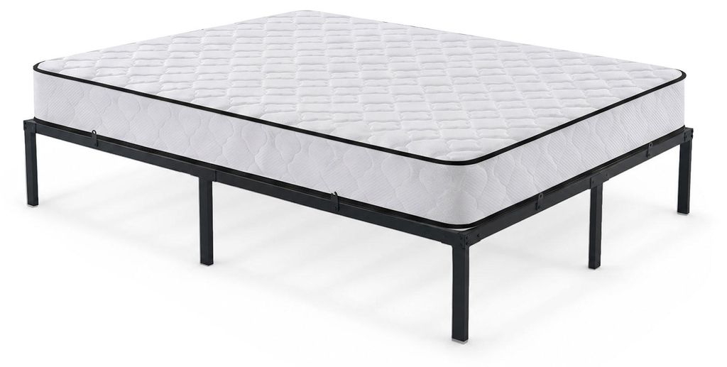 Letto Pieghevole in Metallo 140x200 cm con Materasso Letto Immagine del prodotto 